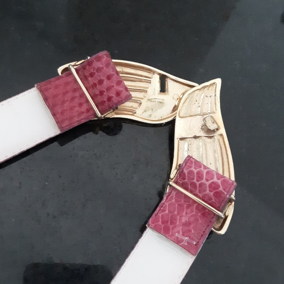 VTG Rayman Ridless Snakeskin Belt - Picture 3 of 6